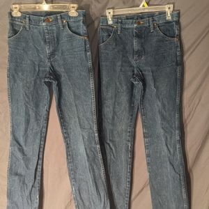 2 pairs men's 28/34 wranglers